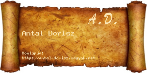 Antal Dorisz névjegykártya