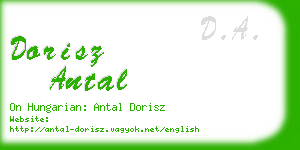 dorisz antal business card